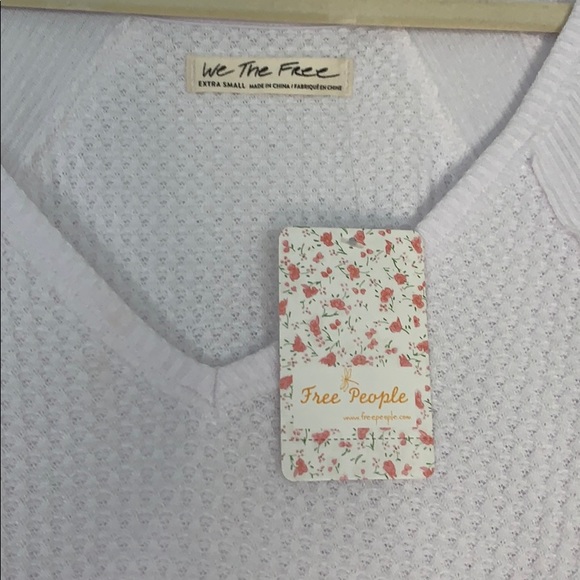 Free People Deep V-Neck Oversize Sweater - Picture 3 of 4